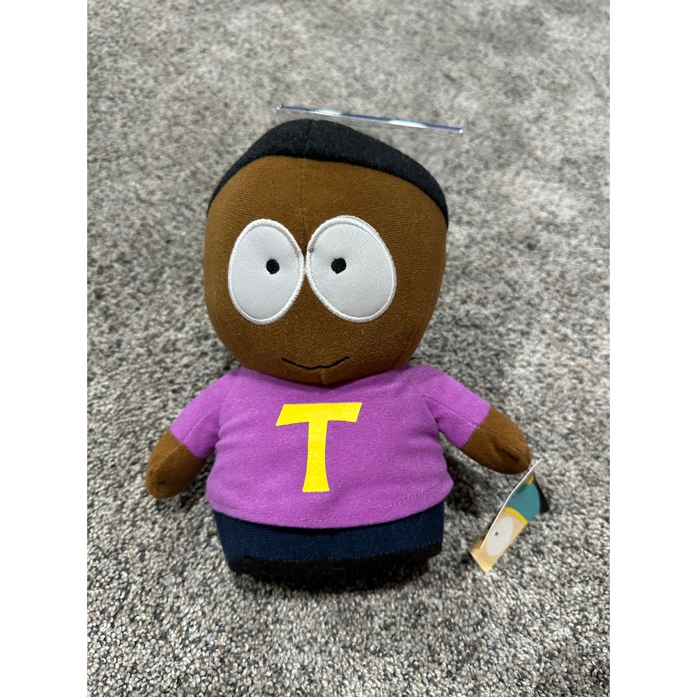 South Park Token Black Plush Stuffed Toy Figure Purple Shirt‎ NWT